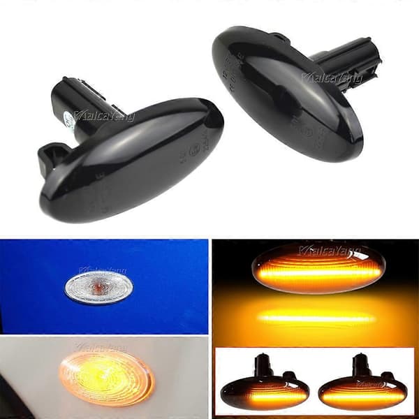 Dynamisk LED-blinklys til bil, sekventielt blinkende sidemarkeringslys til Subaru Forester Impreza 2008 2009 2010 2011 2012-2019 Dynamic Crystal