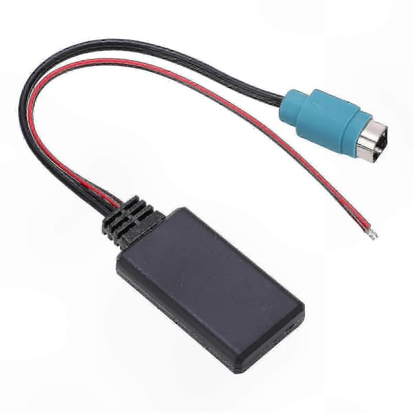 Bluetooth AUX-adapterkabel för bilstereoingångsbyte kompatibel med Alpine CDEW203RI IDA X301 X303 X305-system