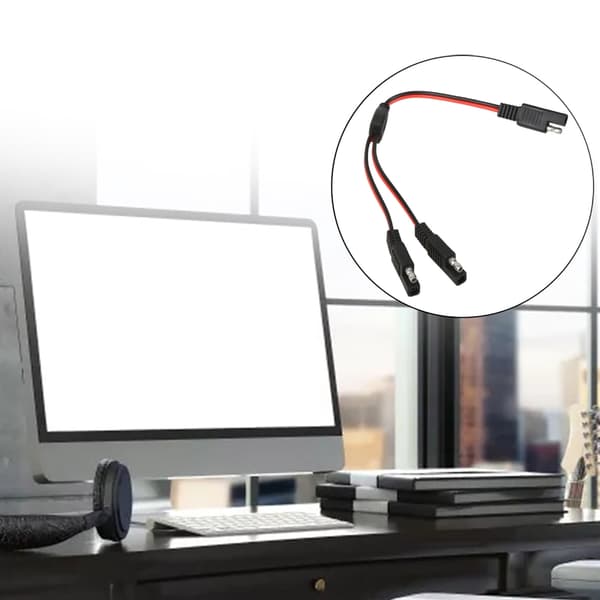 SAE-kabel til bilforlængerkabel Y-splitter 1 til 2 SAE 18AWG