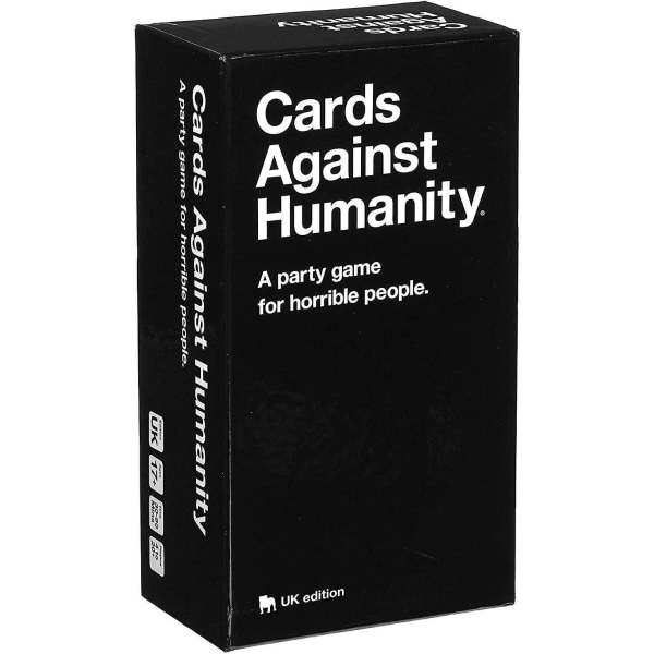 Cards Against Humanity, Yhdistyneen kuningaskunnan versio lautapeli, uudenvuoden joulun perhe- ja ystävälliset juhlapelit, juhlapeli kauheille ihmisille