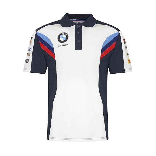 Helt Ny Motorcykel Tøj Hurtigtørrende Åndbar Skjorte - Off Road Racing Polo T-shirt Til Mænd 50% Tilbud Dark blue 3XL