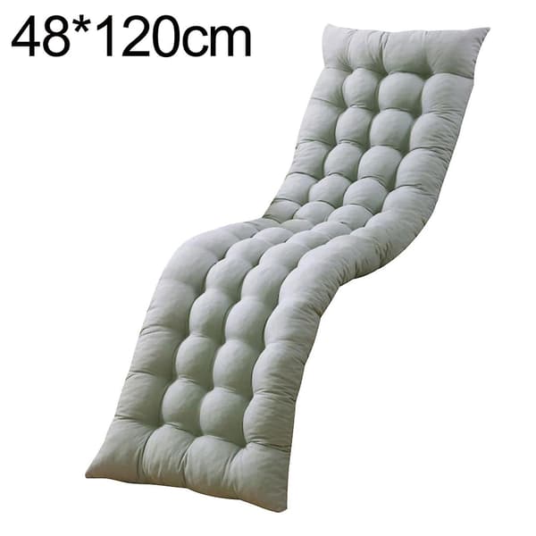 Vinter Sammenfoldelig Tyk Dobbeltsidet Stolehynde Blød Varm LiggestolsmåtteCJY Coffee 48*155cm