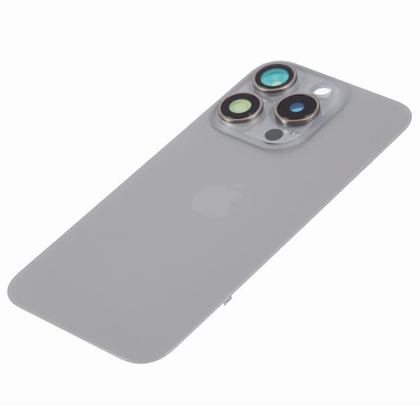 Til iPhone 15 Pro Batterihus med Beslag + Kameraglasdæksel Udskiftningsdel