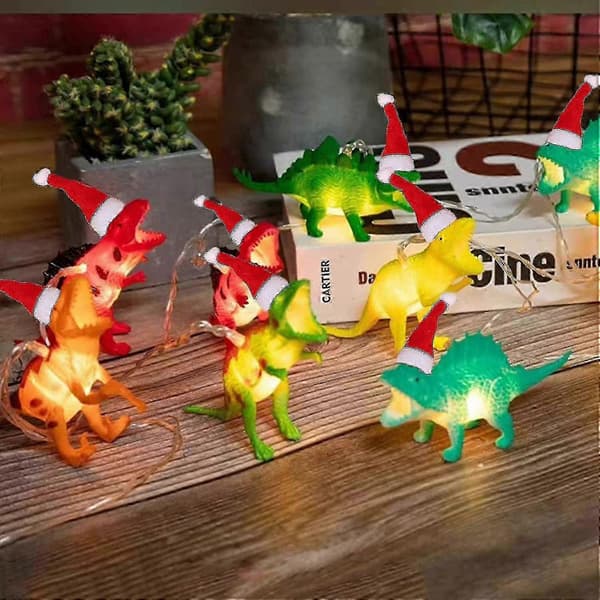 10 LED Dinosaur String Julepynt Lys Dinosaur Lys Nattlys For Barnerom f74CJY