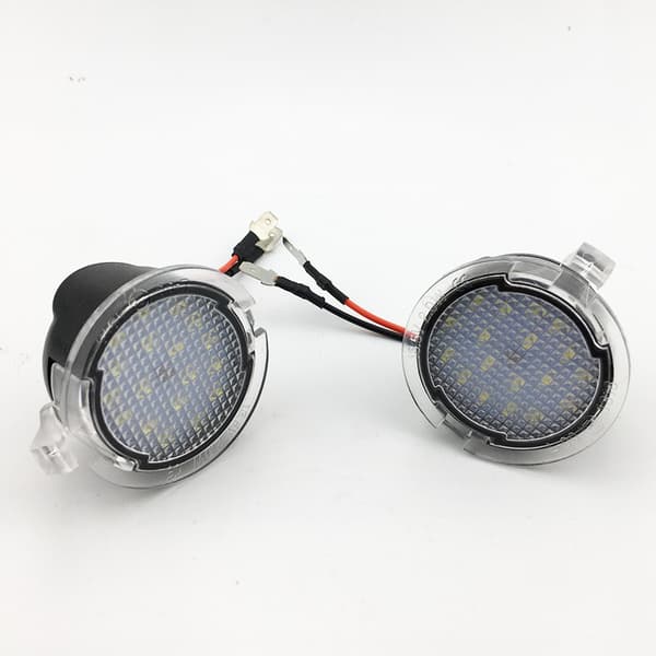 2 stk LED-lamper under sidespeilet, sidespeillampe bil Si