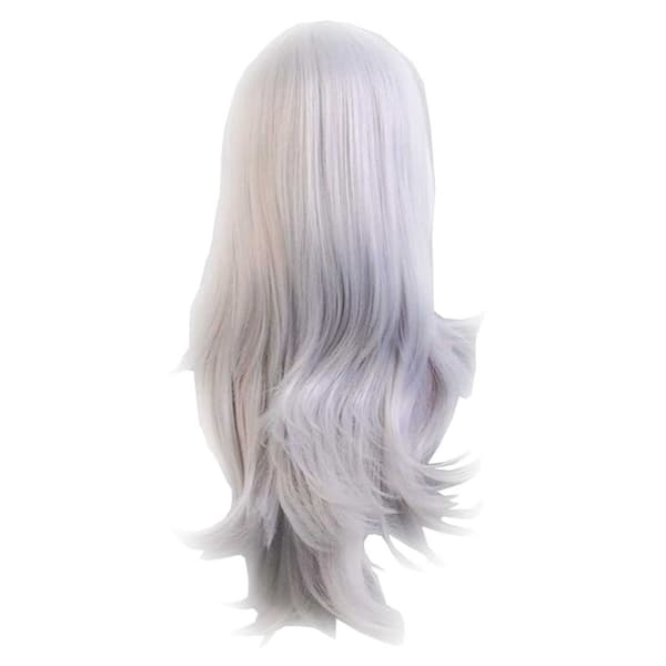 Silvervit peruk 70cm Cosplay Kostym vit, CJY white