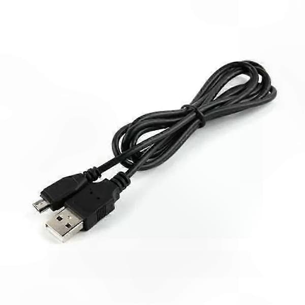 Svart USB-ladekabel for bærbare starthjelpere og strømbanker