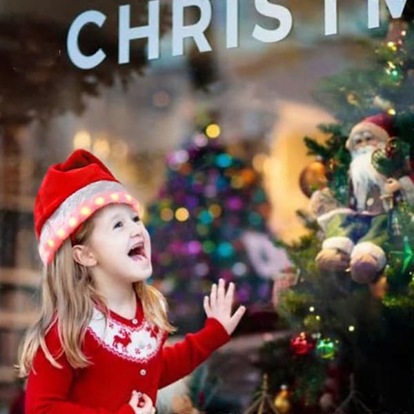 Julehatt LED-lysende Julehatt For Julekostyme Rekvisitter Utstyr