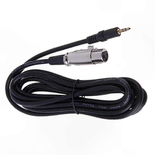 3-pin XLR hunn til 3,5 mm hann mikrofonkabel - 2,5 m lydkabeladapter