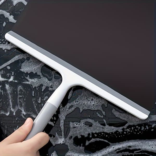Multifunctional Handheld Plastic Scraper for Shower Door, Window, Car Glass CJY Grey * 1