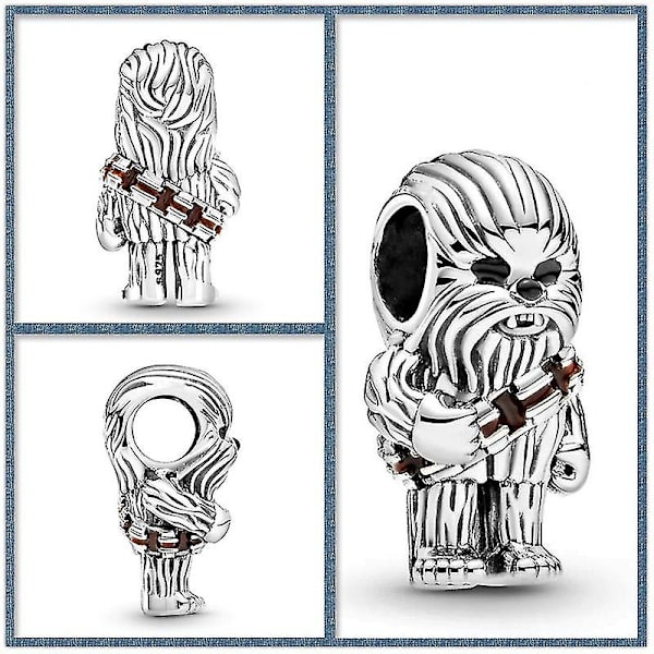 S925 Hopeaa Korut Tähtien Sota Anime Asusteet Yoda Bb-8 R2 Mandalorian DIY Helmi Rannekoru Kaulakoru Riippuva Fit Pandora Leikkikalut Lahja