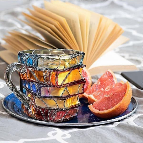 Farverig Bog Krus Kaffekrus A
