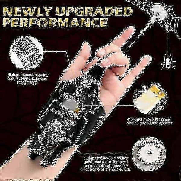 Børns Web Shooters Spider Silk Launcher - USB-opladning Reb Superhelt Cosplay Armbind (bp Black