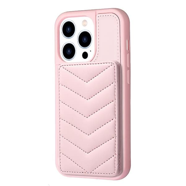 Yhteensopiva iPhone 14 Wave Pattern -korttipussipidike puhelinkotelo CJY Pink iPhone 14