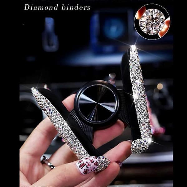 Diamant Biltelefonholder Multifunksjonell Luftventilholder CJY Purple