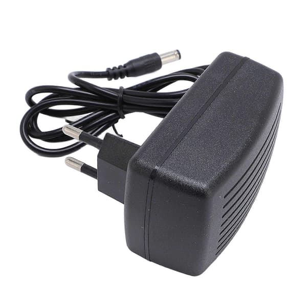 13,5V 2A strömadapter med 5,5x2,5 mm DC-port laddningskabel för LED-ljusdisplay, högtalare, omkopplare EU Plug