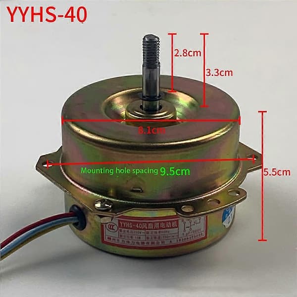 1 stk baderomsventilator avtrekksviftemotor For YYHS-40 jsCJY Brachyaxis