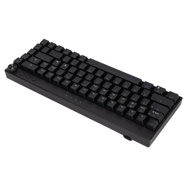 68 Keys Mechanical Keyboard RGB Backlight Wireless Wired 3 Modes 1800mAh Battery Black Gaming Keyboard with Black Switch