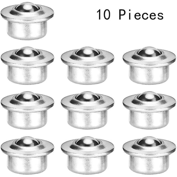 10 st möbelkulhjul, svängbara kulhjul (silver)