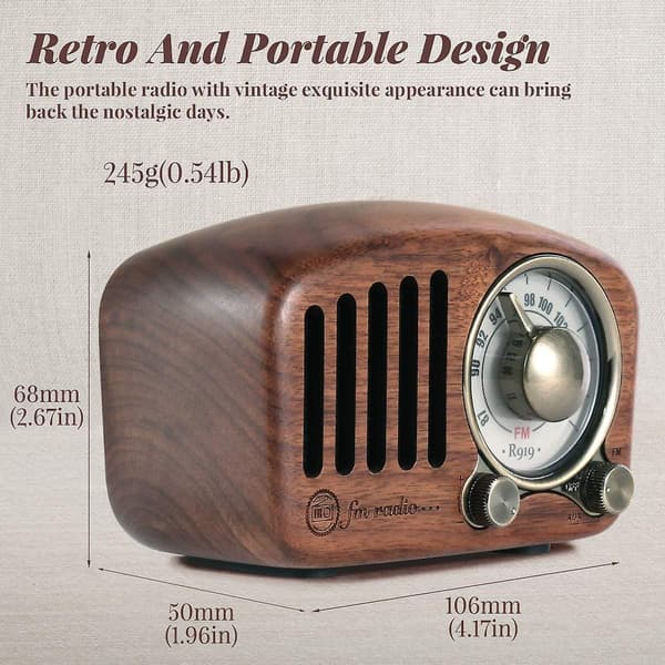 Utendørs Smart Bluetooth Radio - Valnøttfarge