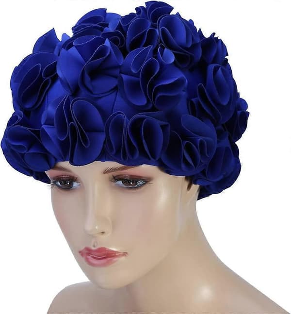 Badehætte - Svømmehat Retro Blomster Blomst Mode Elastisk Svømmehat Langt Hår Badehætte til Kvinder Børn