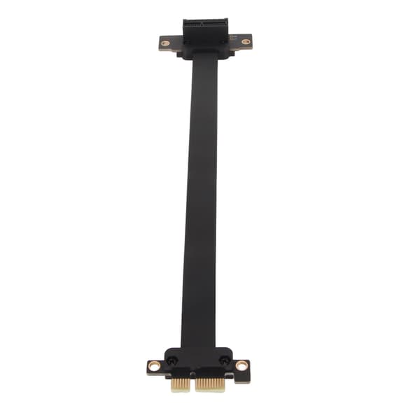 PCIE 3.0 1X Extension Cable 90 Degree Right Angle PCIE Riser Card Ribbon Extender Full Speed Extension Cable 10cm / 3.9in