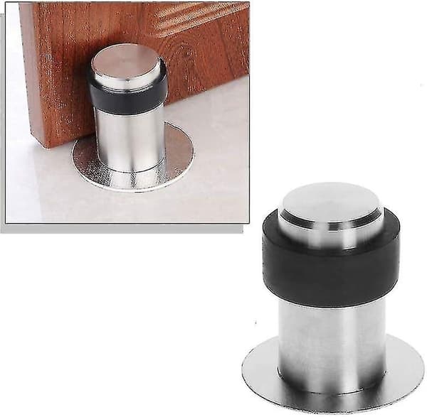 4,5 cm golvdörrstoppar i rostfritt stål (4-pack)