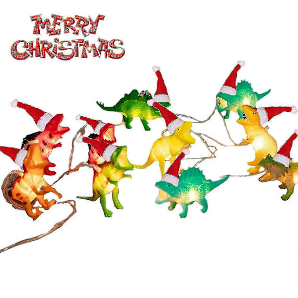 10 LED Dinosaur String Julepynt Lys Dinosaur Lys Natlys Til Børneværelse f74CJY