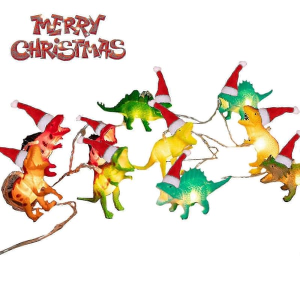 10 LED Dinosaur String Julepynt Lys Dinosaur Lys Nattlys For Barnerom f74CJY