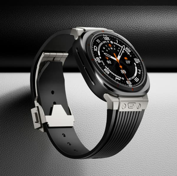Premium silikonrem til Samsung Galaxy Watch 7 47mm Ultra Sort Black 50