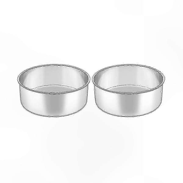 2-delt 6\" dyp rund kakeformsett, perfekt for baking av kaker, desserter og mer