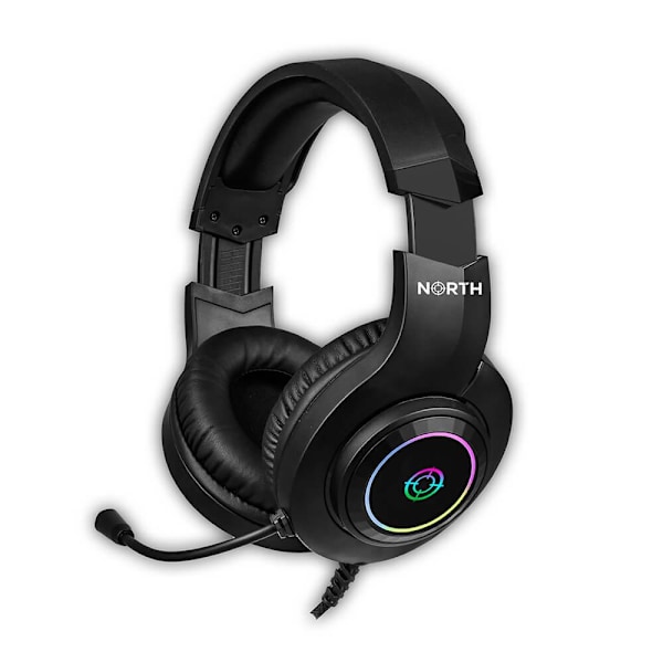 NORTH Gaming Headset H100 RGB Musta