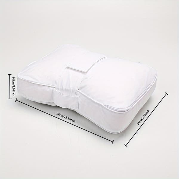 Benpude, sidesovere, ergonomisk, justerbare stropper 【Vit】