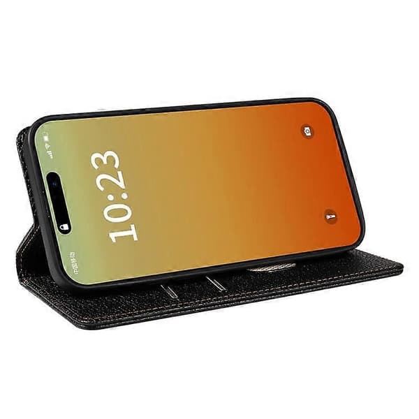 Kompatibel med iPhone 13 Pro Fodral RFID Stark Magnetisk Läder Plånboksfodral Black