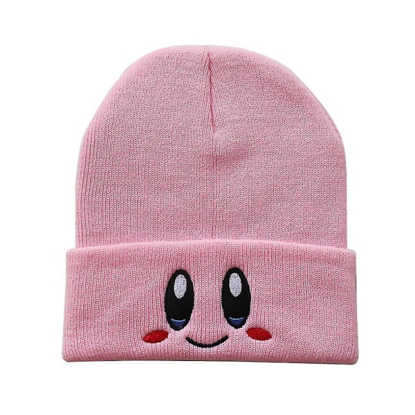 Kirby Beanie Hat Rosa Søt Kawaii Anime Tema Vinter Høst Varm Anti Cold Hat Unisex