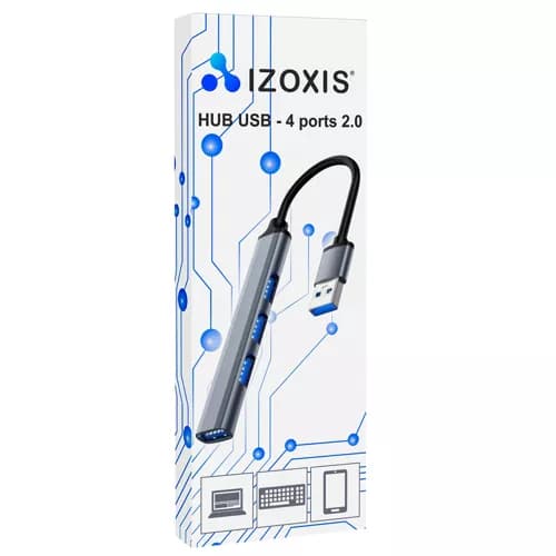 USB Hub 4 porter | USB A til 1x USB 3.0 og 3x USB 2.0 svart
