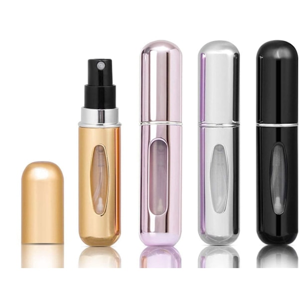 4st 5 ml parfymdiffusor påfyllningsbara flaskor bärbara mini påfyllningsbara tomma parfymflaskor för handväska ficka bagage
