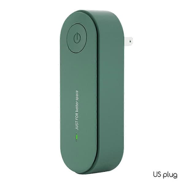 Ultralyd middfjerner, trådløs ultralyd middfjerner, støysvak plug-in middrenser, reduserer støvmidd for luftveisproblemer Green US plug