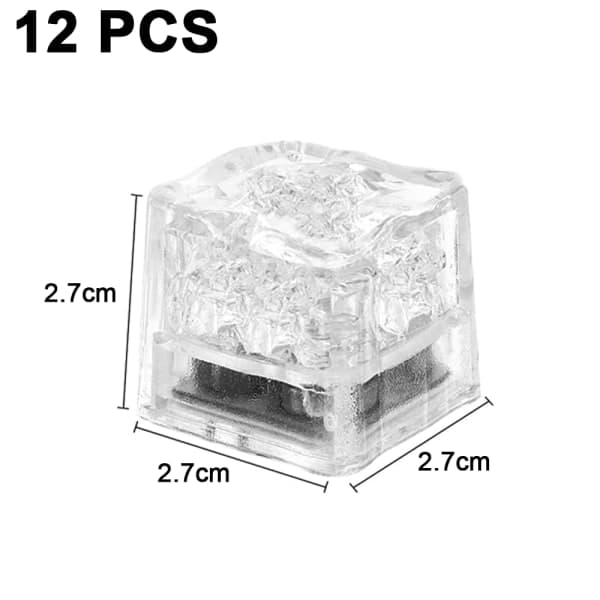 Lysende Isterninger, 12-pak Multicolor LED Isterninger