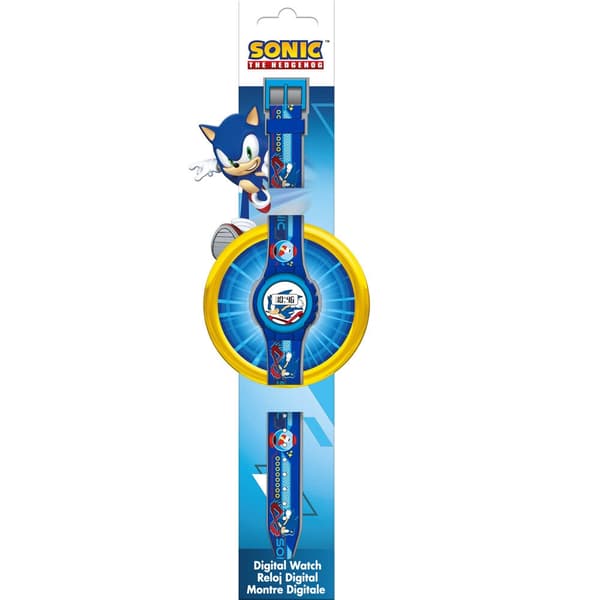 Sonic The Hedgehog digital klocka med LED-display och alarm