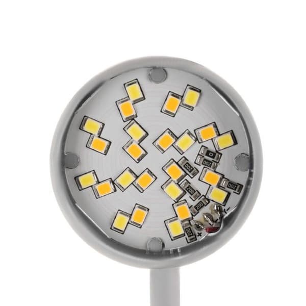 Skrivebordslampe med klemme - LED Bordlampe Hvit