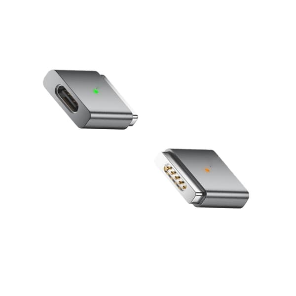USB-C til MagSafe 2-adapter 100W - Lad MacBooken din enkelt Grå Grey
