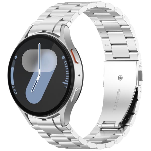 Stilfuldt armbånd i rustfrit stål til Samsung Galaxy Watch 7/FE Sort Sort