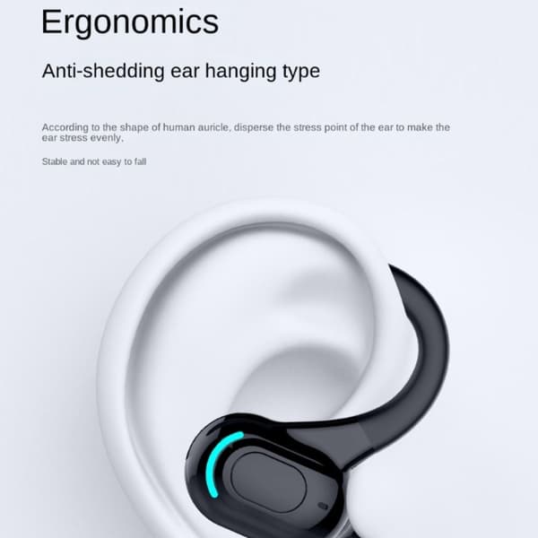 1 kpl Bluetooth-kuuloke Langaton nappikuuloke MUSTA musta