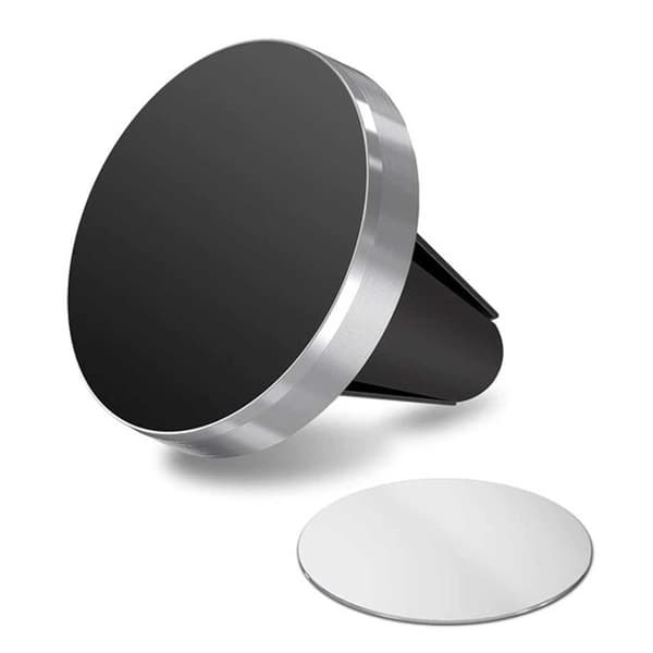 Magnetisk Mobiltelefonholder til Bilens Ventilationsrist Sølv sølv