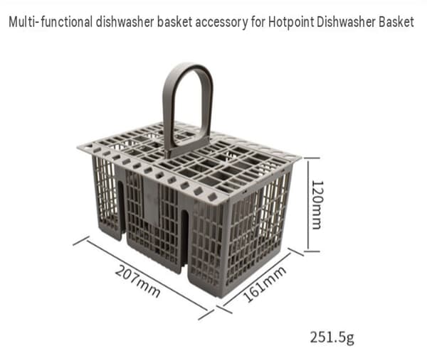 Bestikkurv Universal for oppvaskmaskin (avtakbart håndtak)