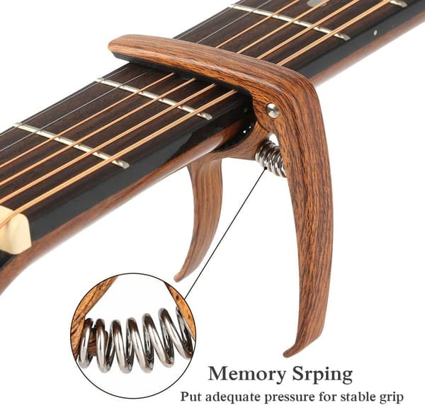 Guitar capo, zinklegering, egnet til akustisk guitar, ukulele, bas, mandolin osv.
