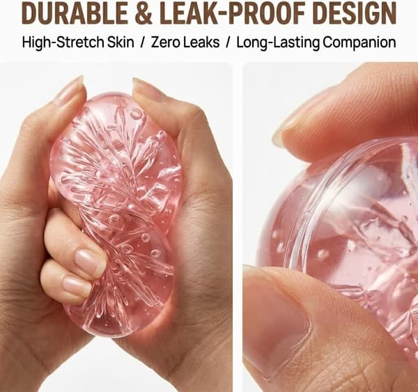 2-pack kokosolja Squishy - Stressboll med kokosolja Rosa Pink