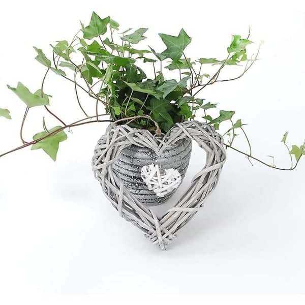 Dørkrans Pil Hjertekrans Hjerteformet Rattan DIY Håndverk *H-FO-
