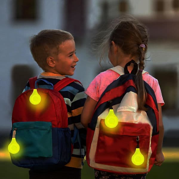 6 magnetiske reflekser, reflekser til løb, reflekser til børn, sikkerhedsreflekser til rygsæk, jogging, klapvogn, cykel, refleks